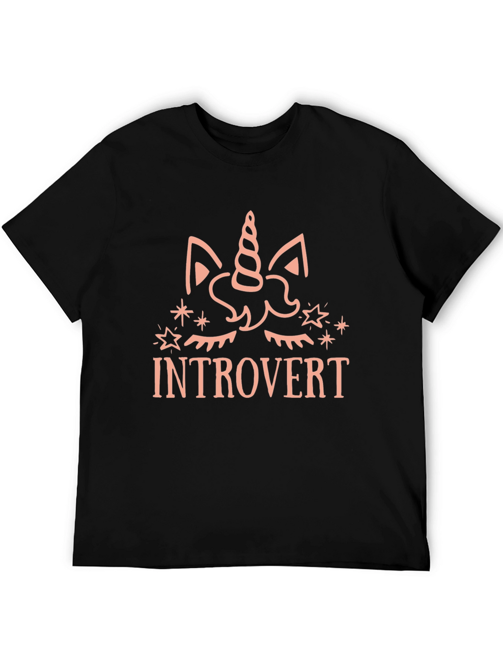 Introvert Unicorn Graphic T-Shirt