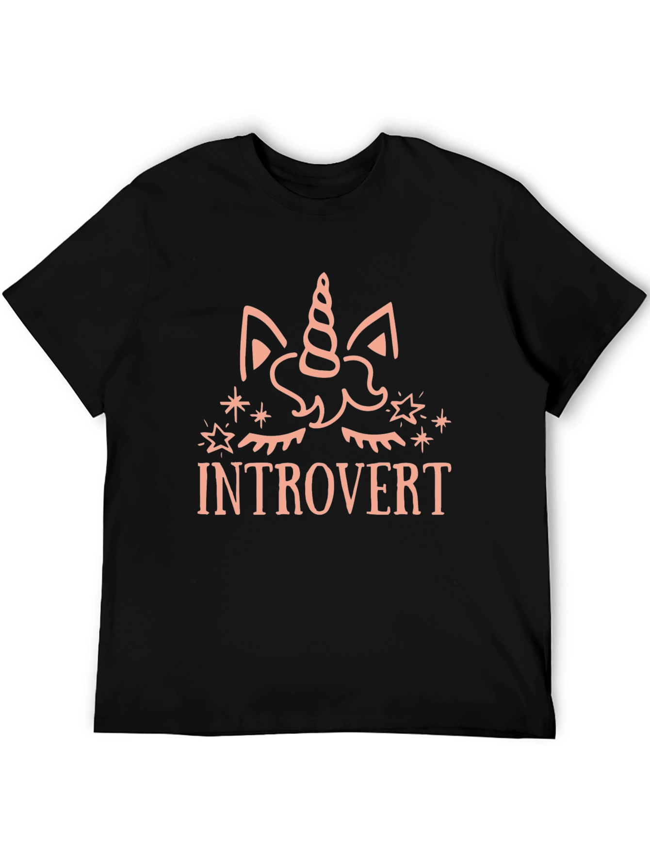 Introvert Unicorn Graphic T-Shirt