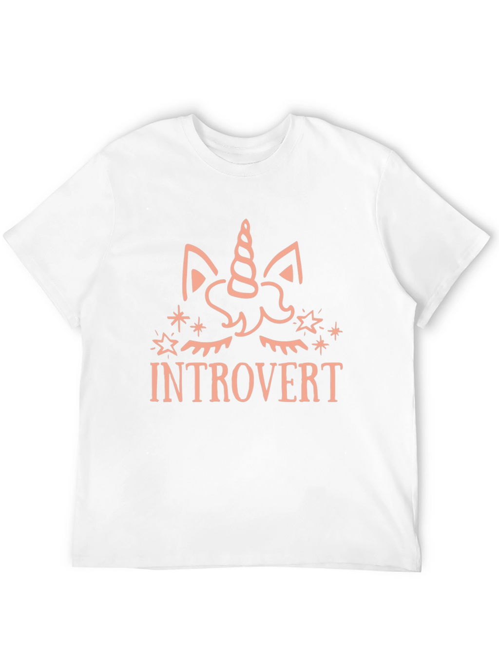 Introvert Unicorn Graphic T-Shirt