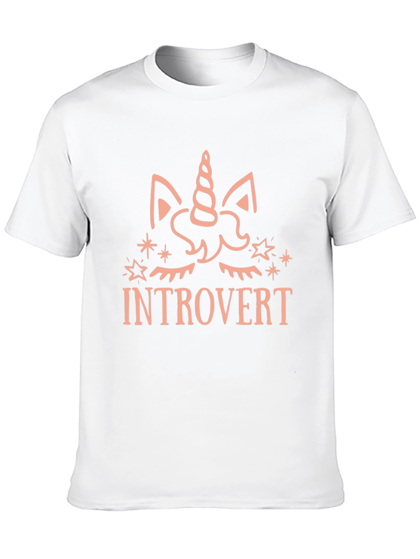 Introvert Unicorn Graphic T-Shirt