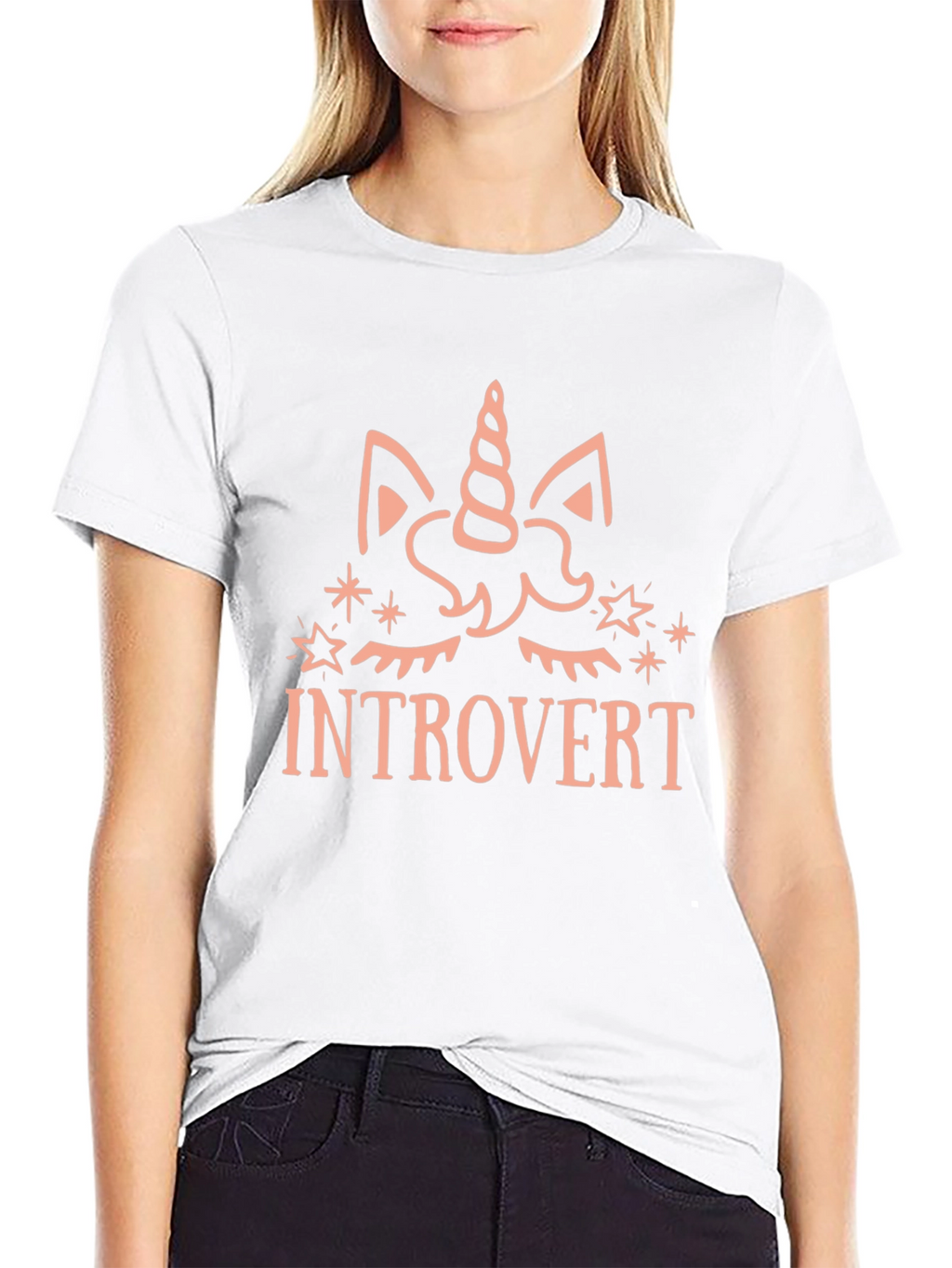 Introvert Unicorn Graphic T-Shirt
