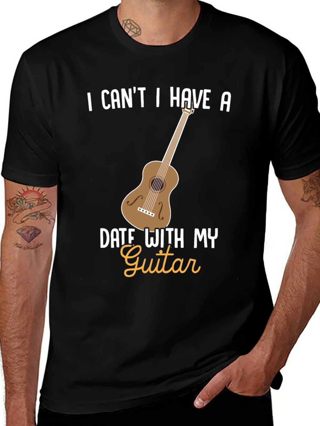 Funny Guitar Date T-Shirt