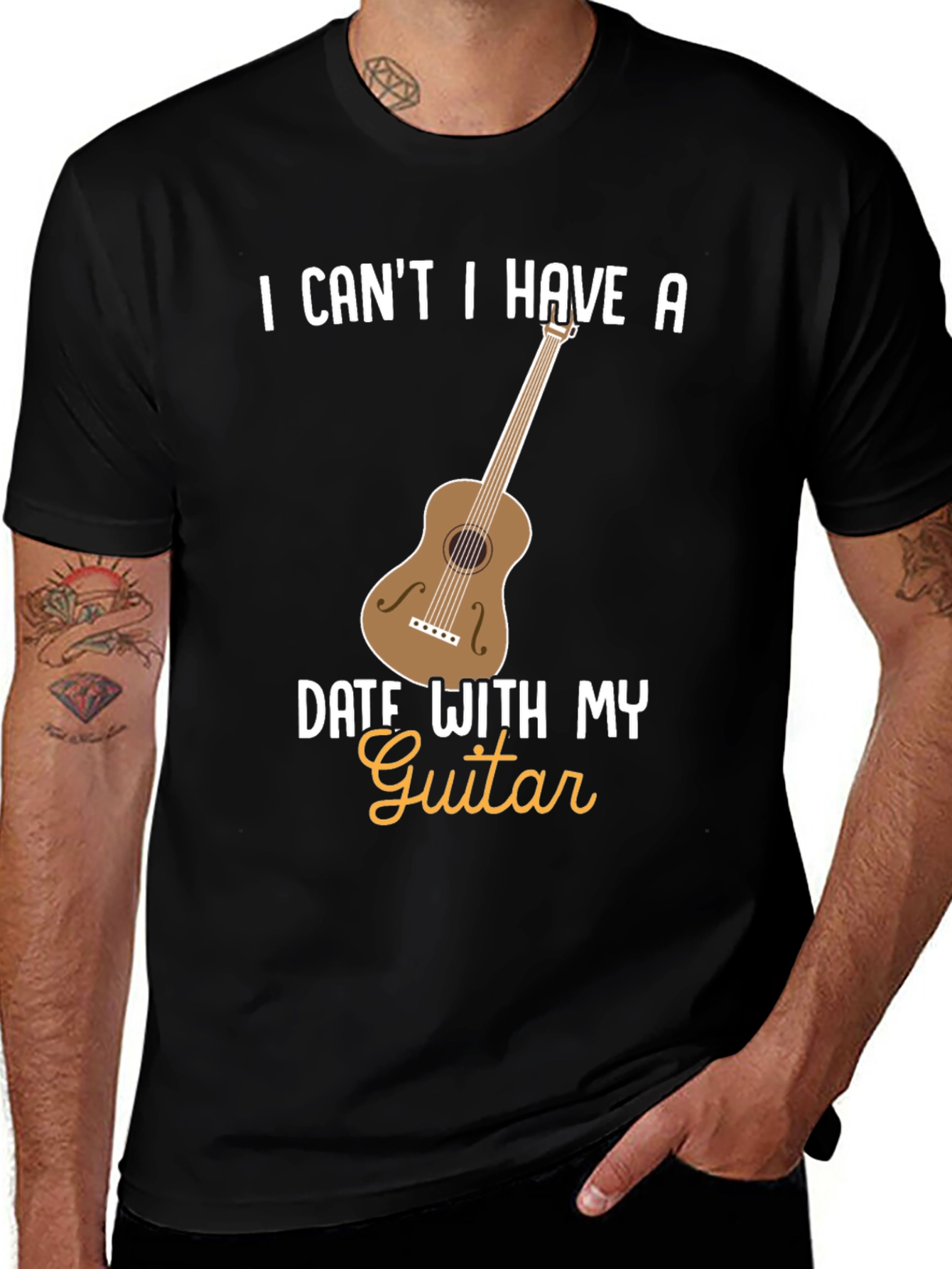Funny Guitar Date T-Shirt