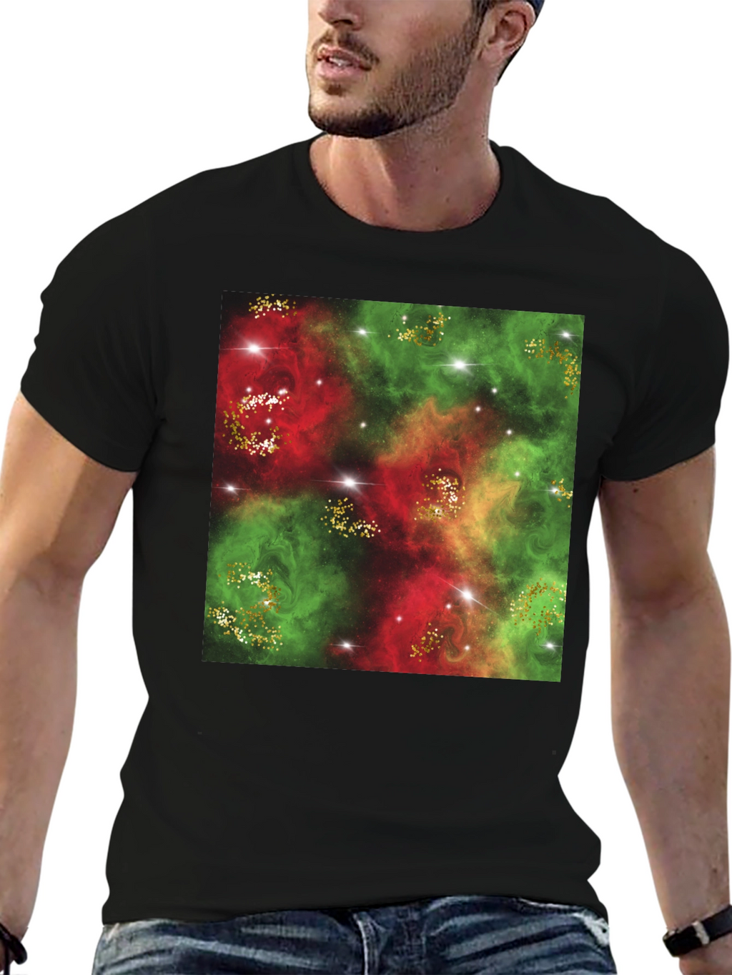 Nebula Glitter T-Shirt - Galaxy Sparkle Tee
