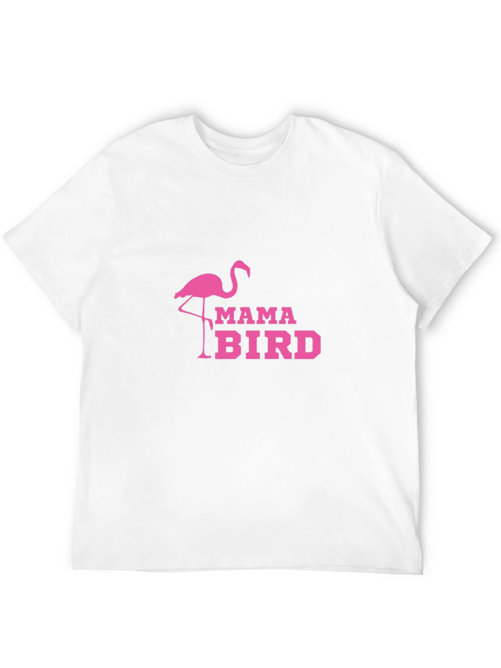 Mama Bird Flamingo Graphic T-Shirt