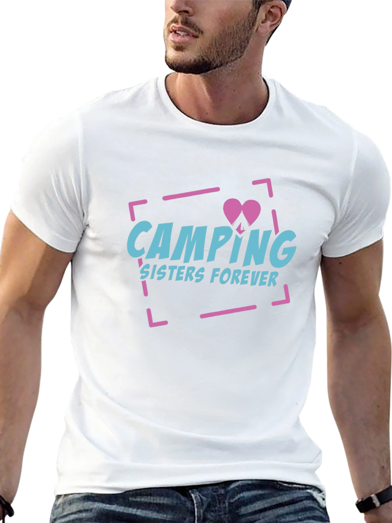 Camping Sisters Forever Graphic T-Shirt