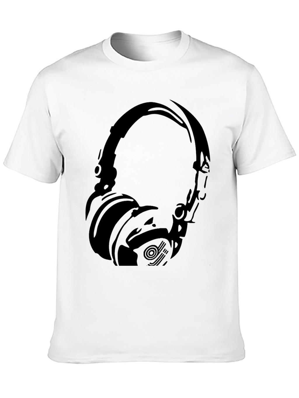 Black Headphone Graphic T-Shirt