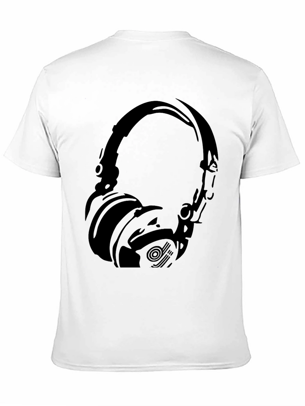 Black Headphone Graphic T-Shirt