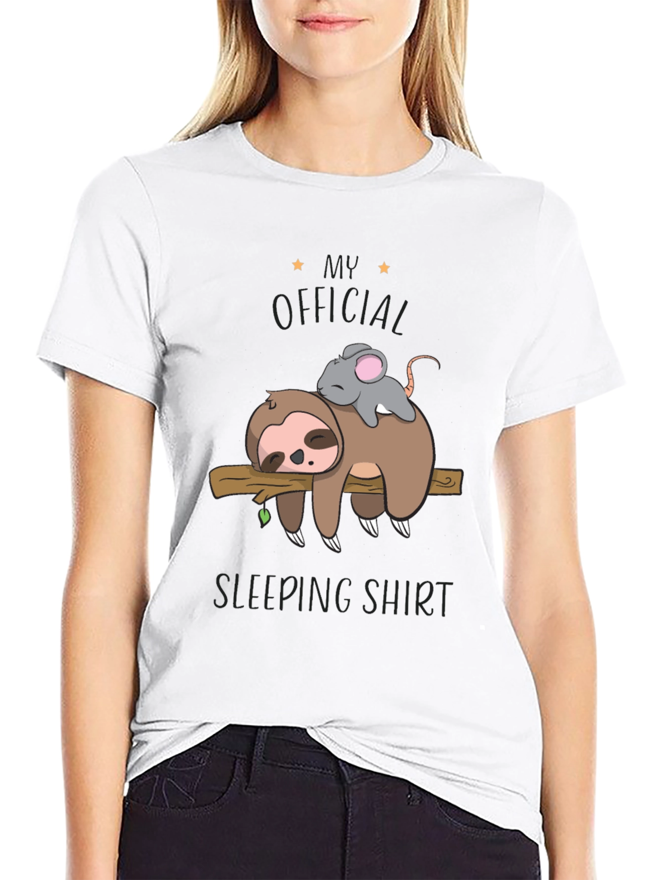 Sloth and Mouse Sleeping Shirt - Official Sleepwear
