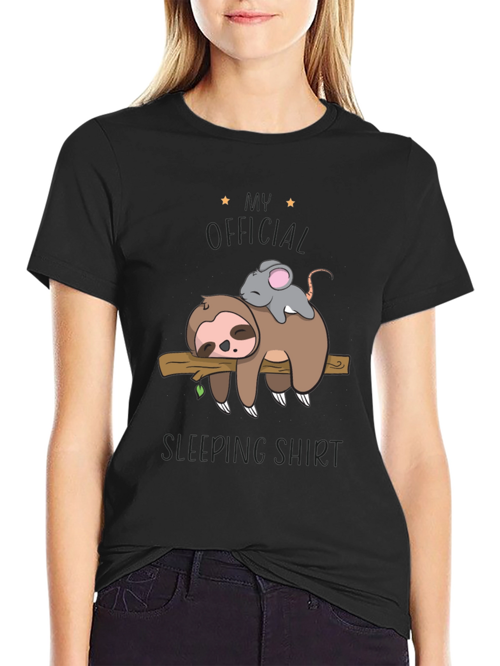 Sloth and Mouse Sleeping Shirt - Official Sleepwear