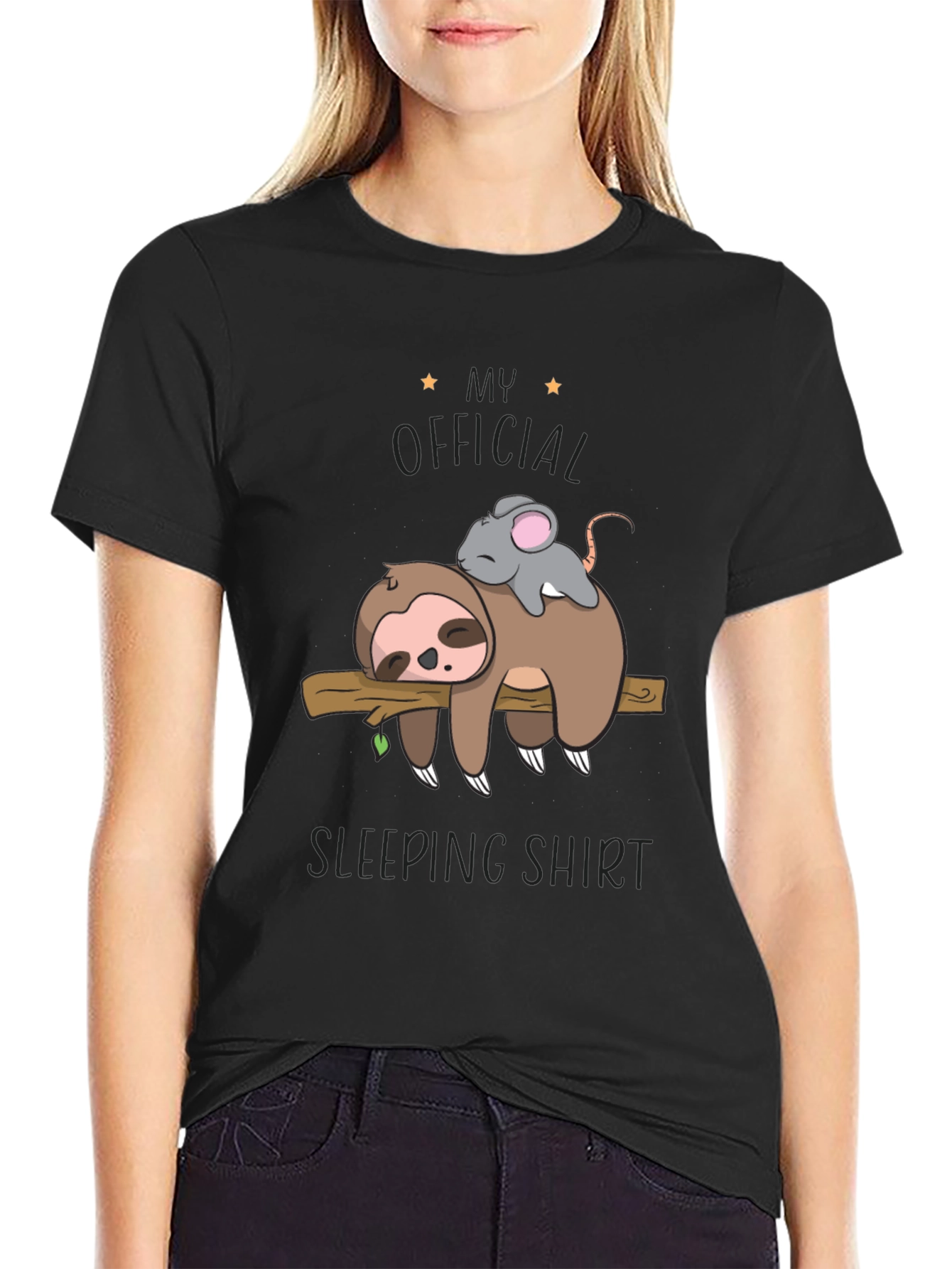 Sloth and Mouse Sleeping Shirt - Official Sleepwear