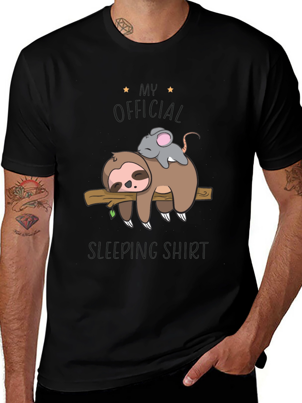 Sloth and Mouse Sleeping Shirt - Official Sleepwear