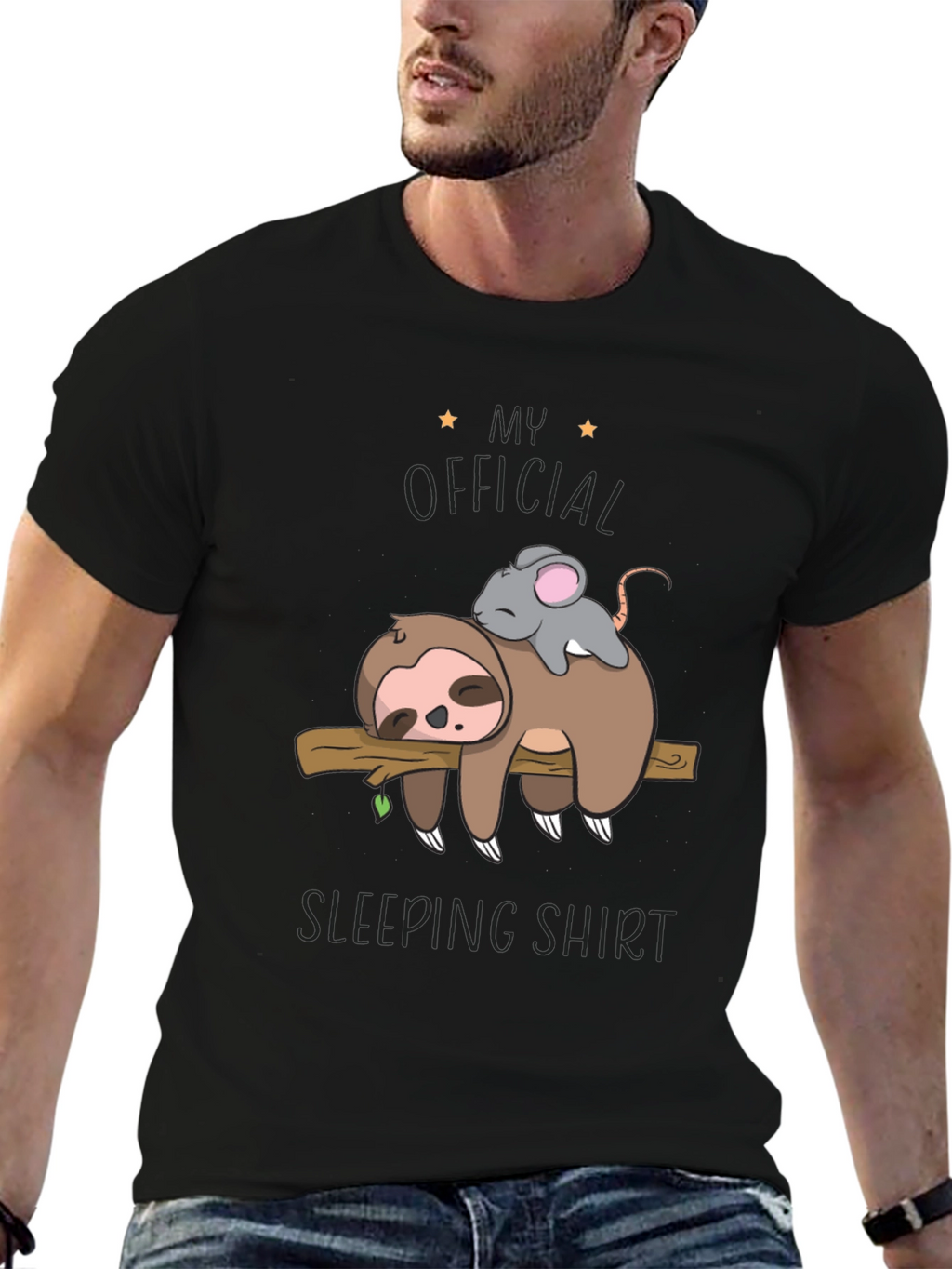 Sloth and Mouse Sleeping Shirt - Official Sleepwear