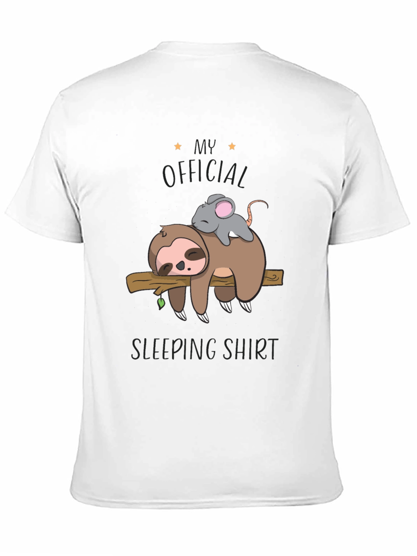Sloth and Mouse Sleeping Shirt - Official Sleepwear