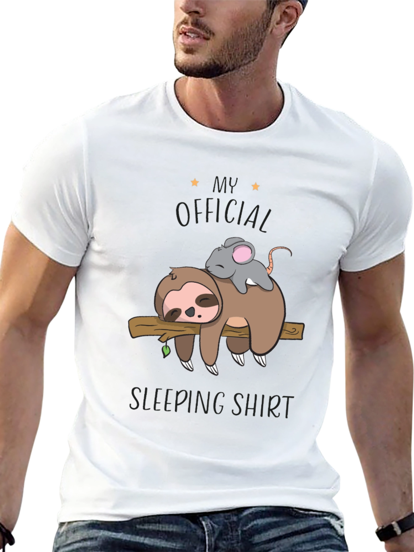 Sloth and Mouse Sleeping Shirt - Official Sleepwear