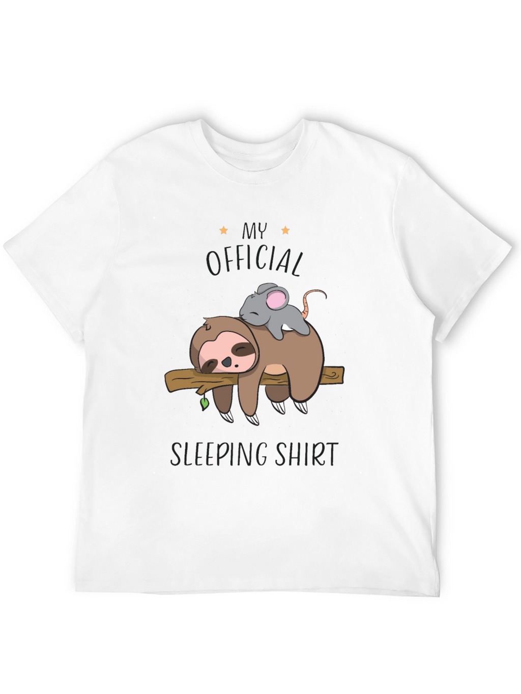 Sloth and Mouse Sleeping Shirt - Official Sleepwear