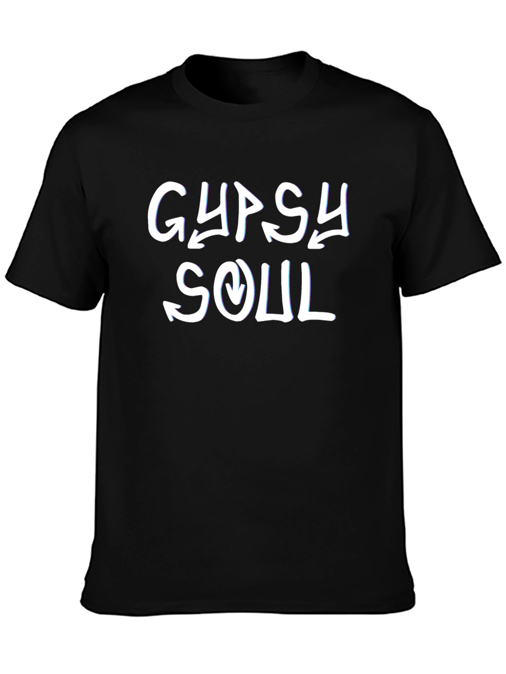 Gypsy Soul Graphic Tee - Soft Black Cotton T-Shirt