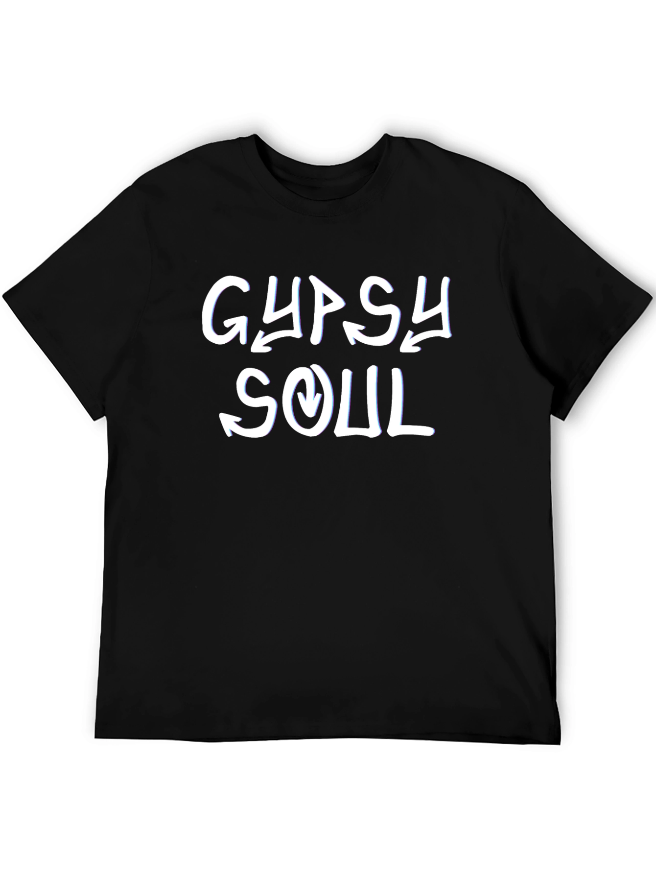 Gypsy Soul Graphic Tee - Soft Black Cotton T-Shirt