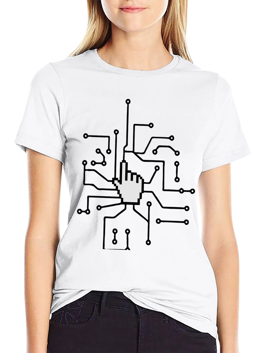 Tech Circuit Hand T-Shirt