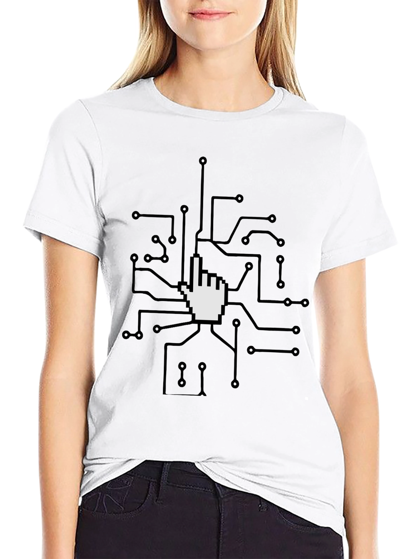 Tech Circuit Hand T-Shirt