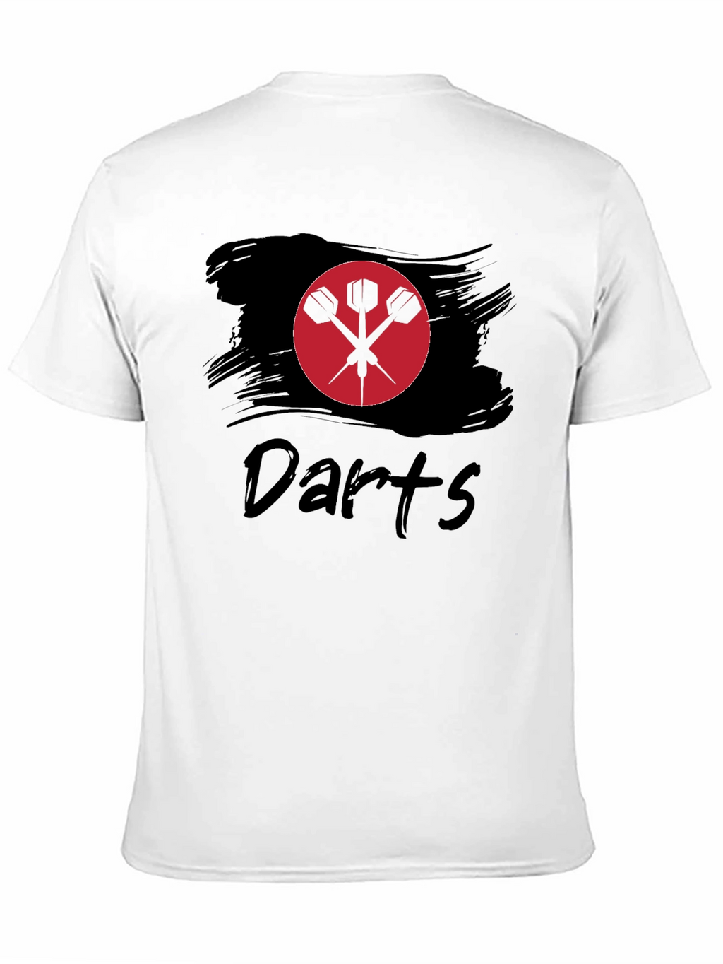 Darts Graphic Tee - Black Cotton Shirt