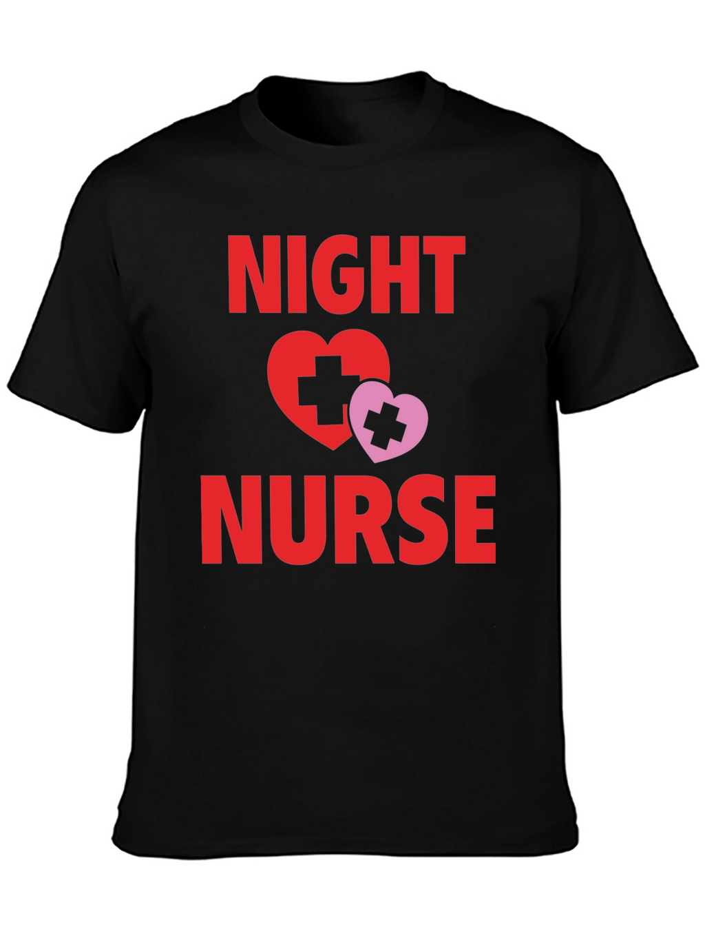 Night Nurse T-Shirt - Heart Design