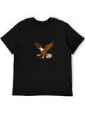 Eagle Graphic Black T-Shirt - Mens Casual Tee
