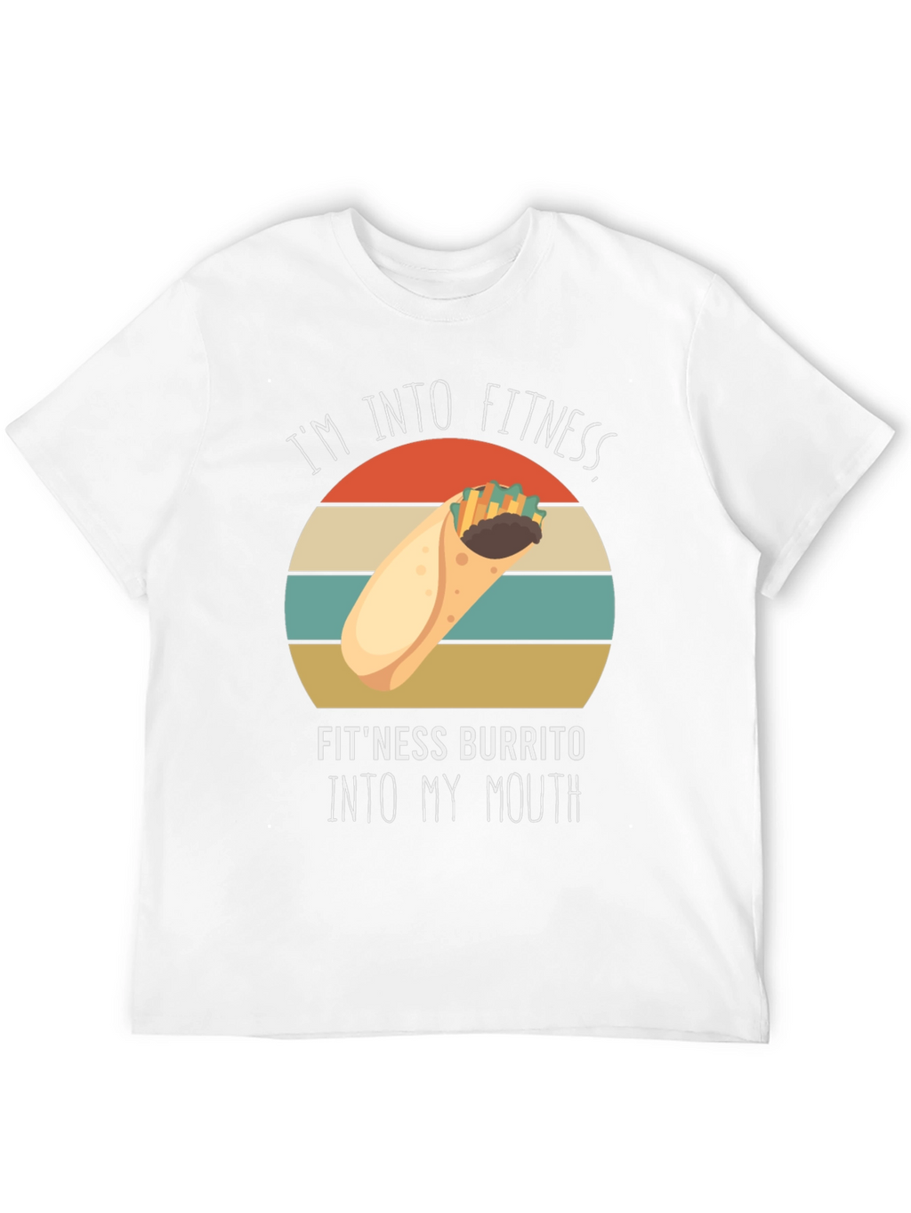 Funny Fitness Burrito T-Shirt - Workout Foodie Tee