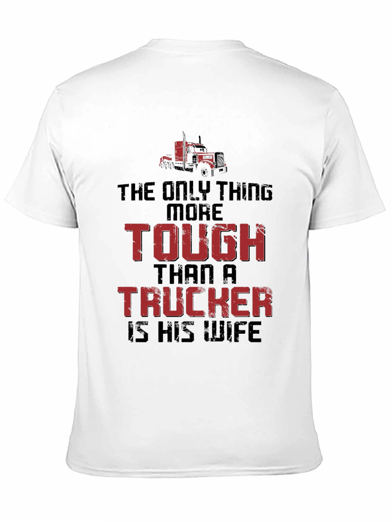 Tough Truckers Wife Graphic Tee - Black