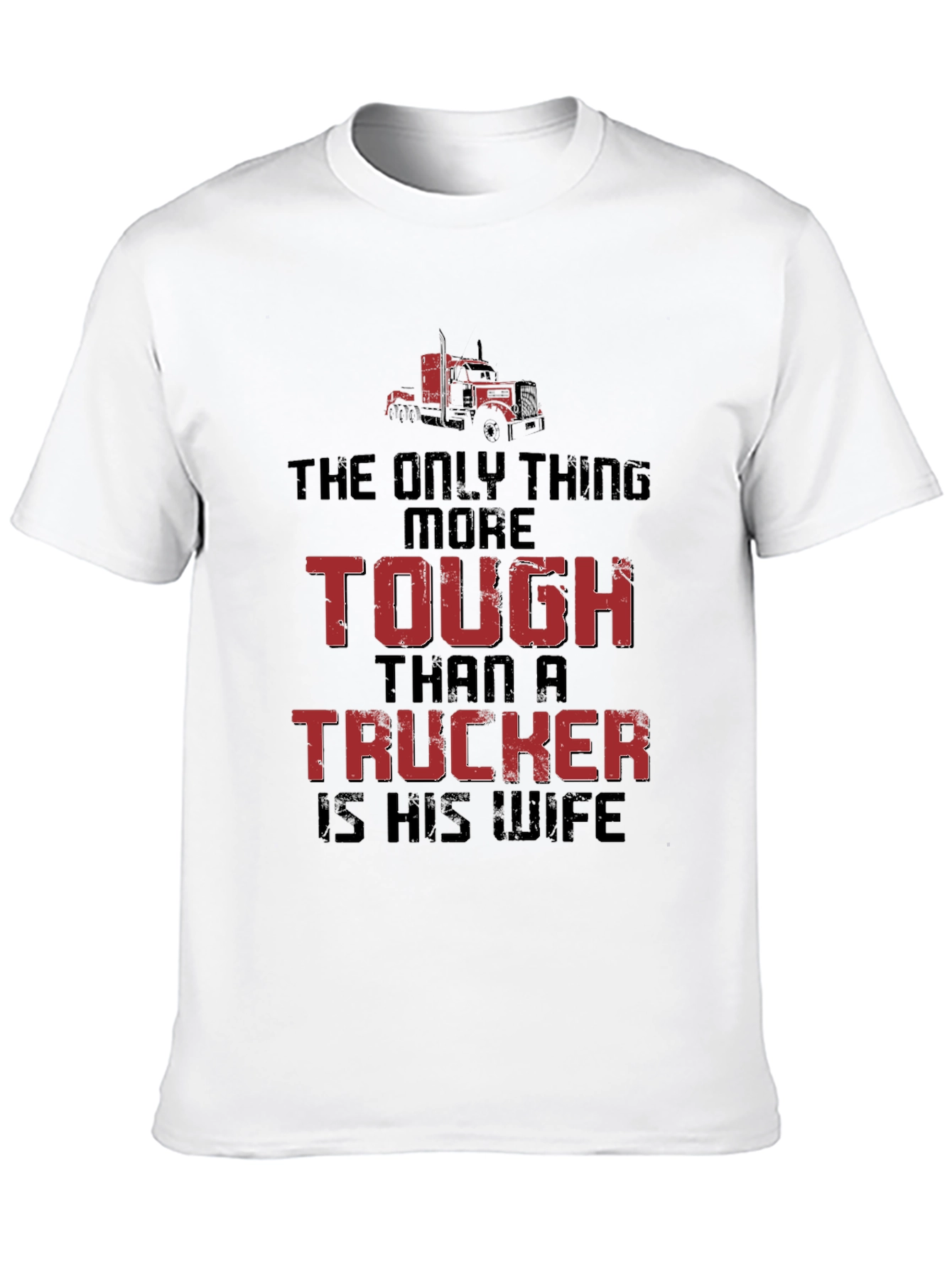 Tough Truckers Wife Graphic Tee - Black
