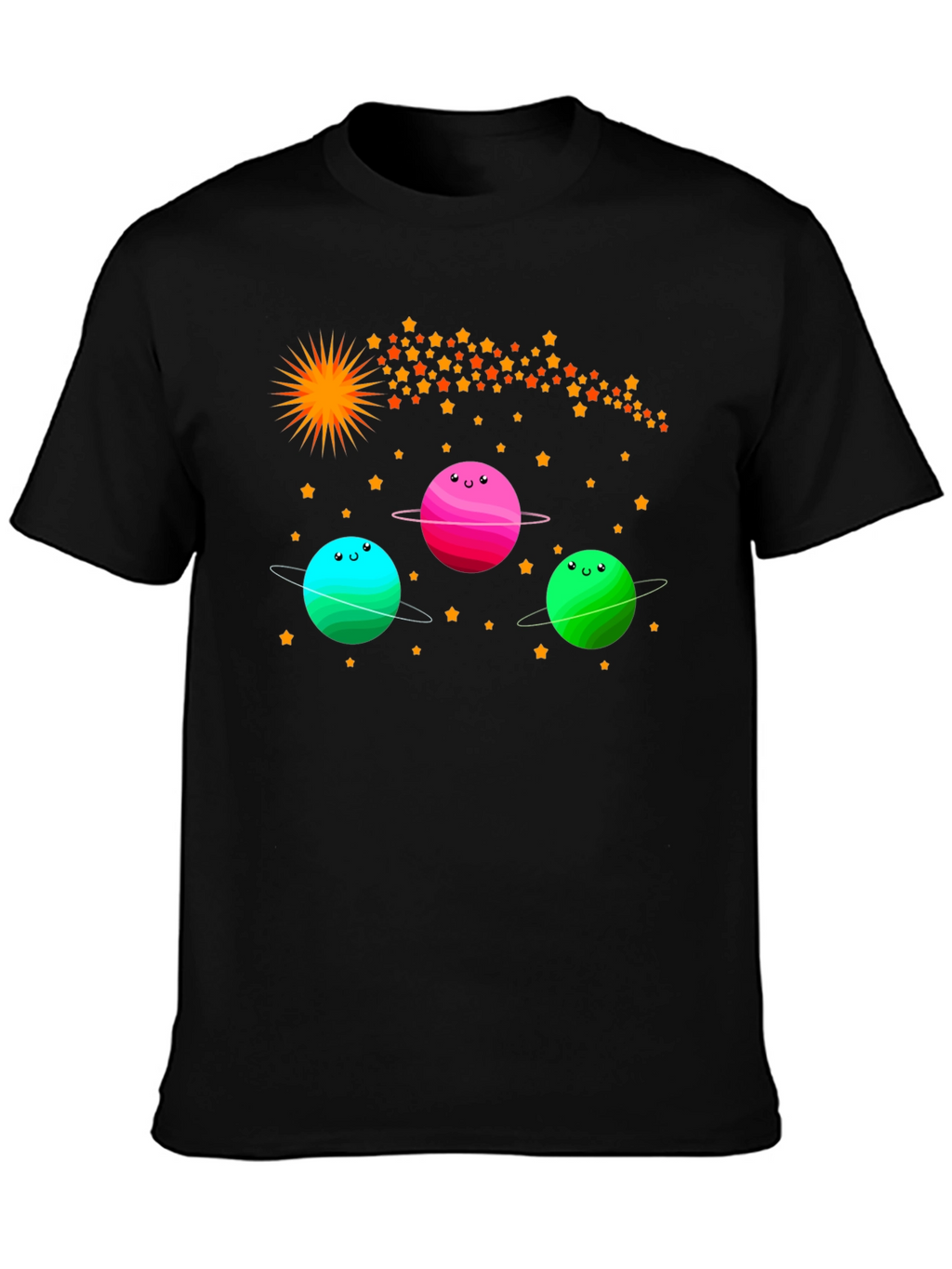 Cartoon Planets Graphic Tee