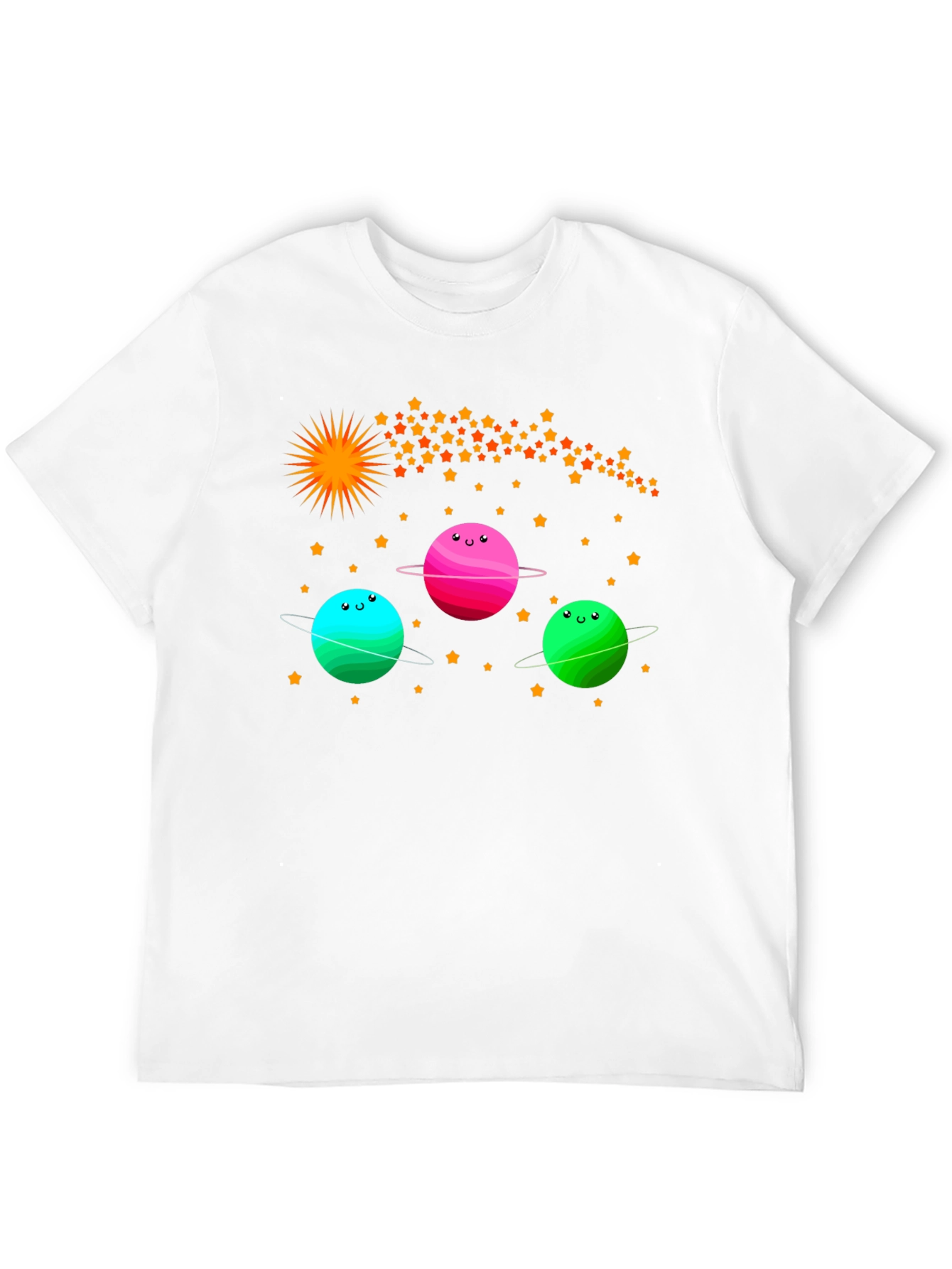 Cartoon Planets Graphic Tee