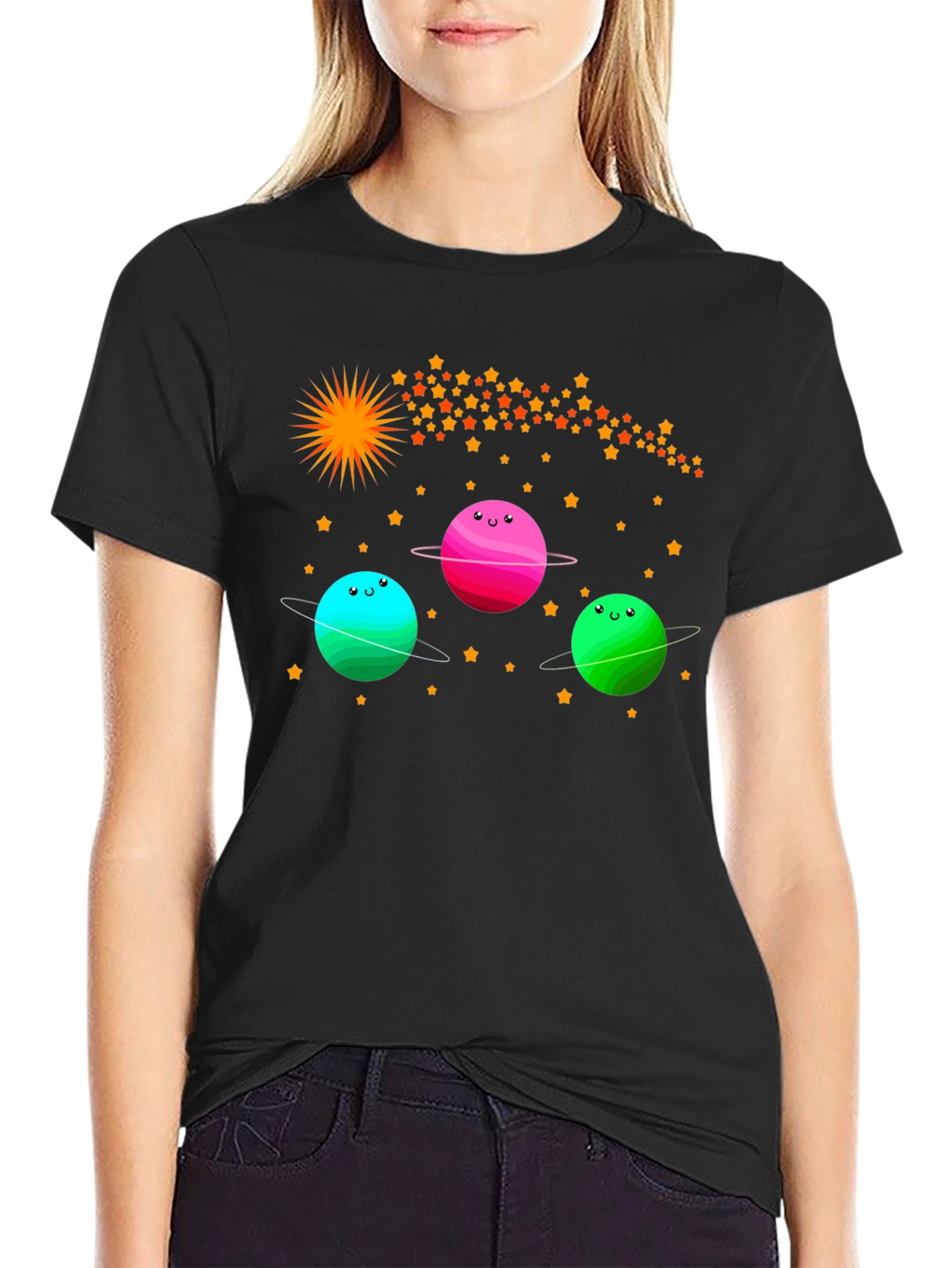 Cartoon Planets Graphic Tee