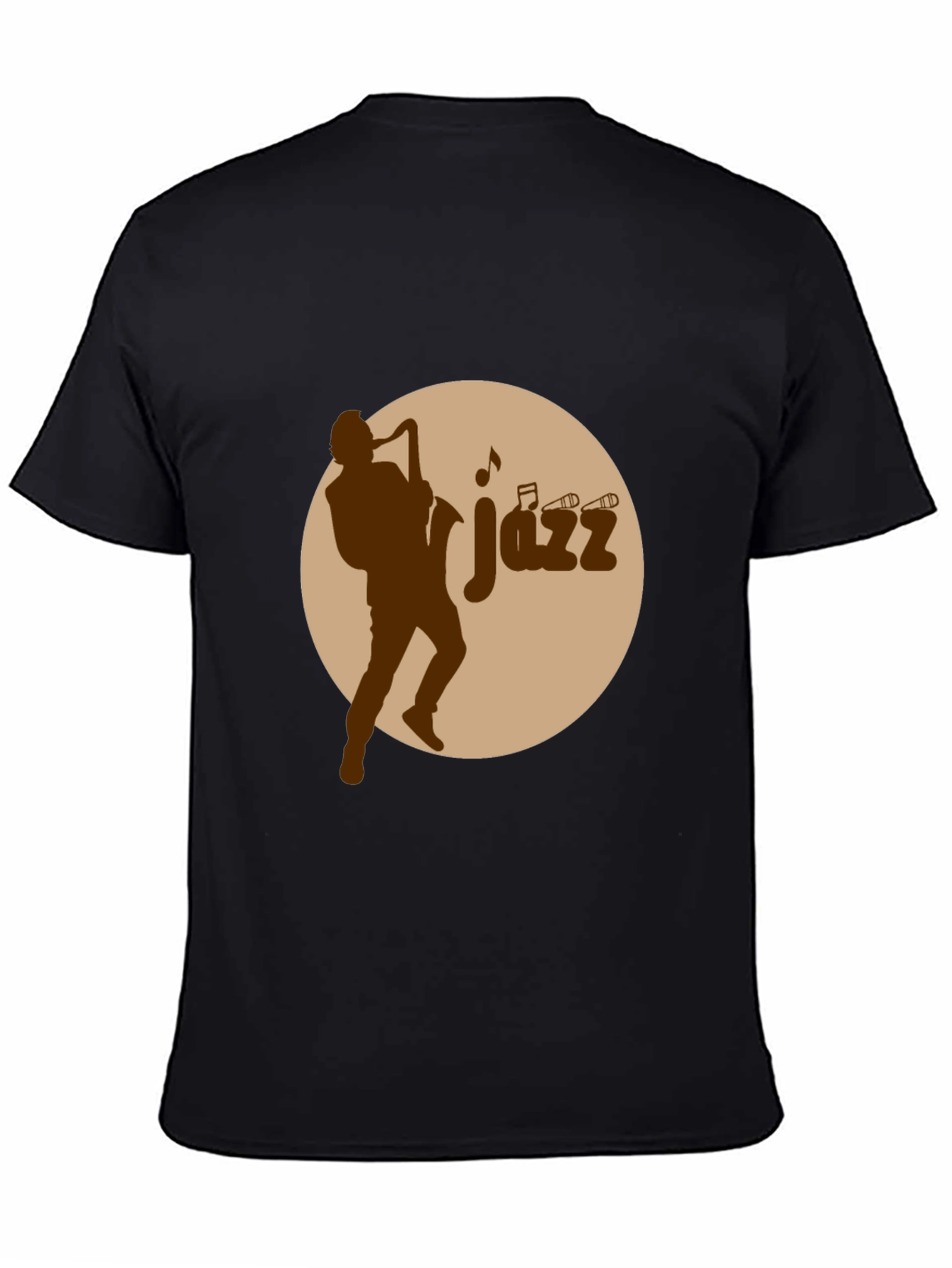 Jazz Musician Graphic Tee - Black