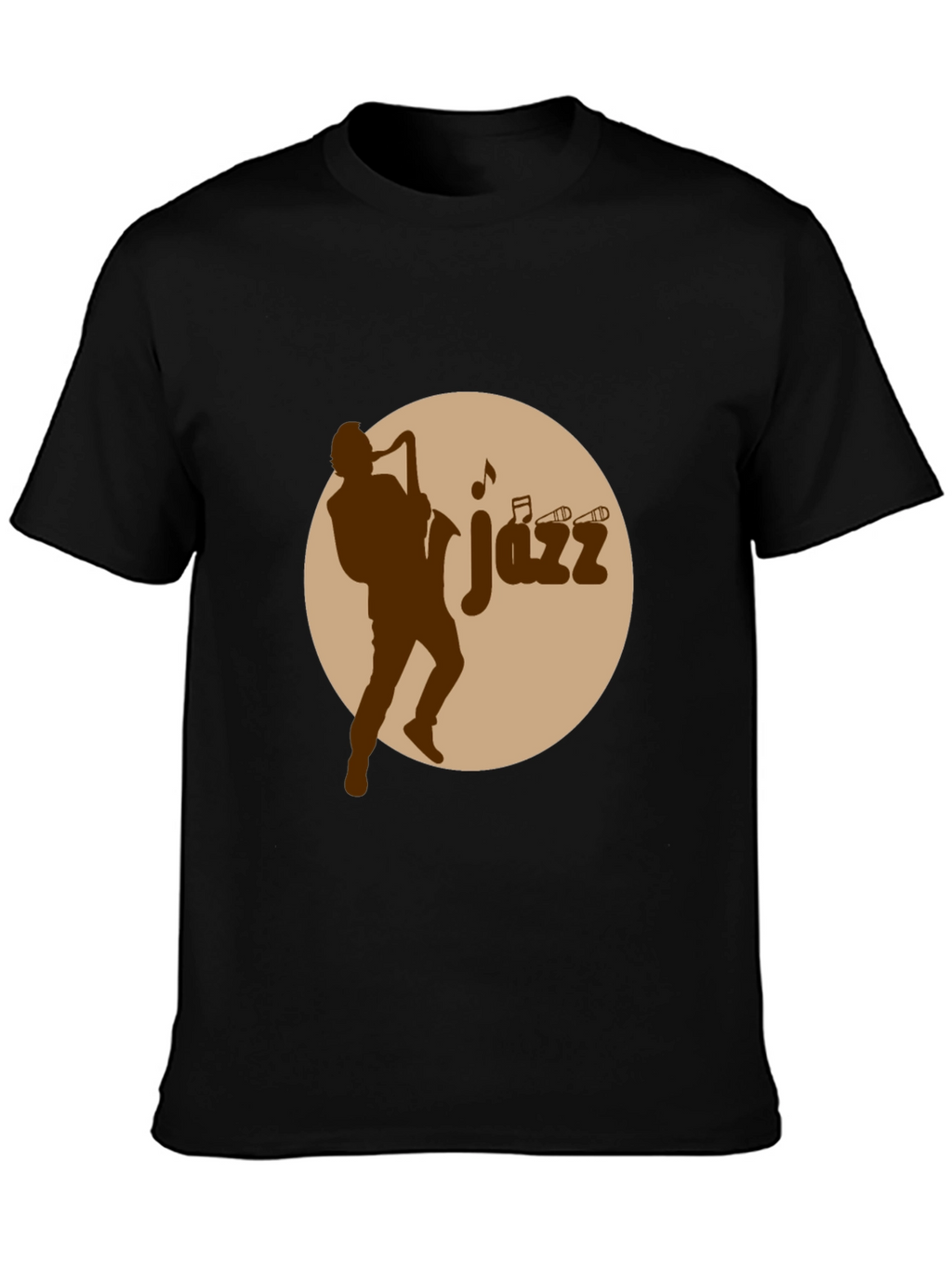 Jazz Musician Graphic Tee - Black
