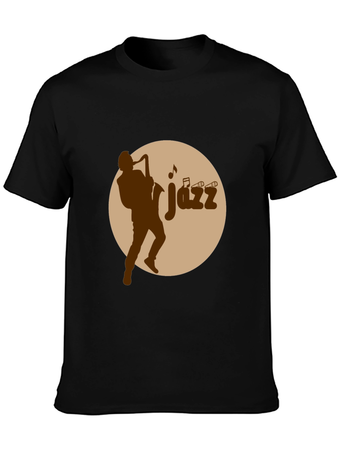 Jazz Musician Graphic Tee - Black