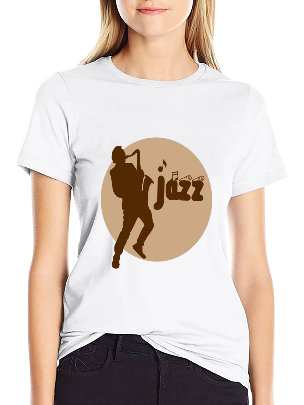 Jazz Musician Graphic Tee - Black