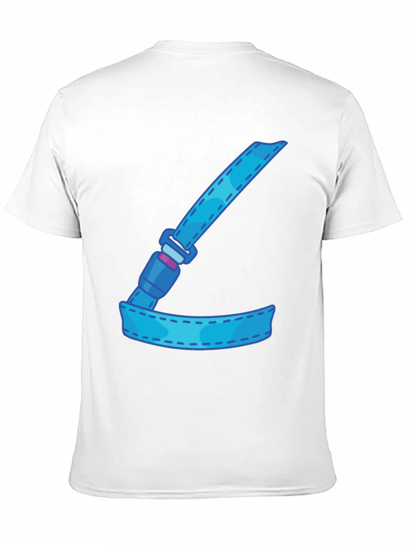 Cartoon Seatbelt Graphic Tee - Black