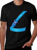 Cartoon Seatbelt Graphic Tee - Black