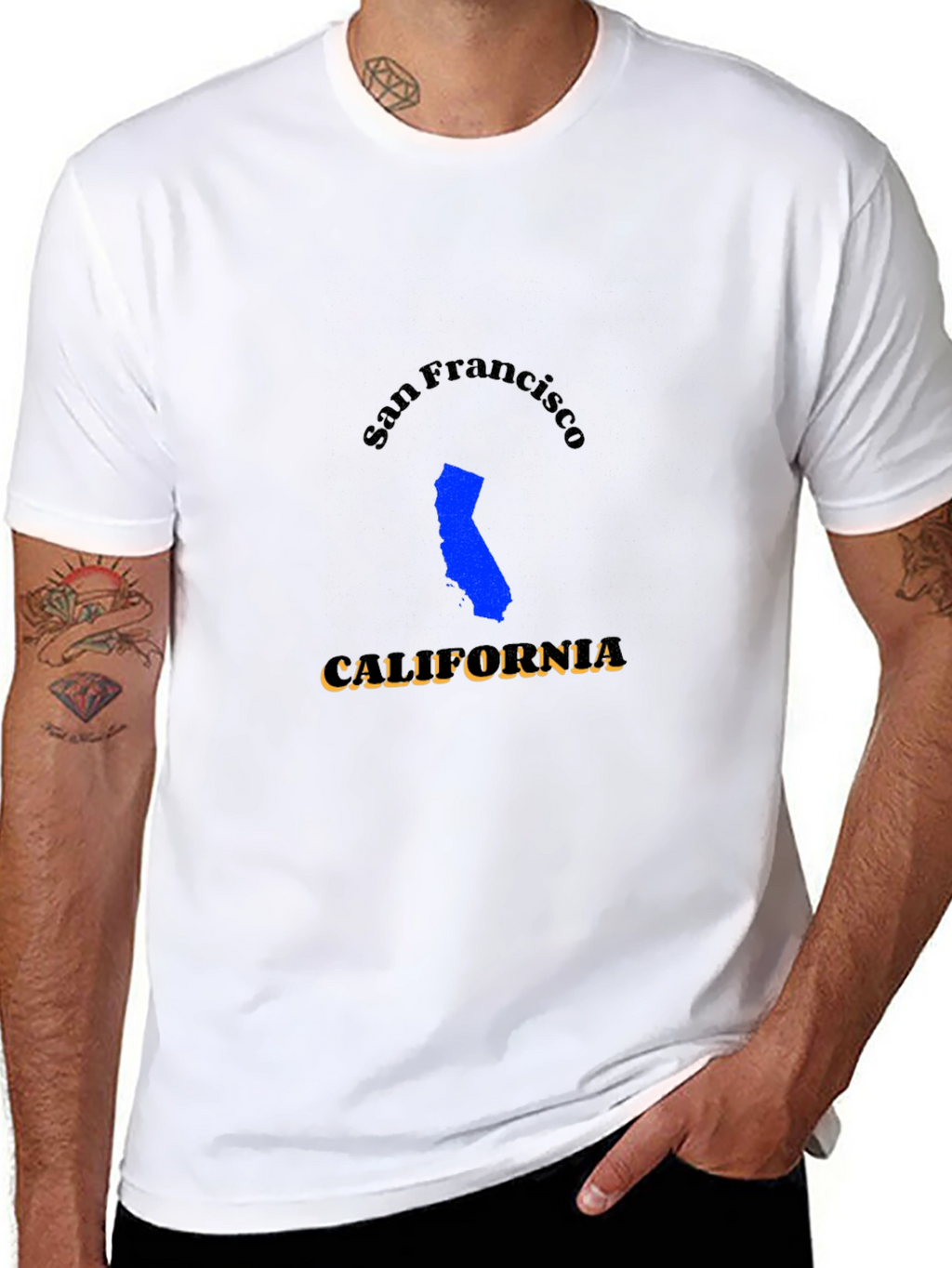 San Francisco California Black T-Shirt