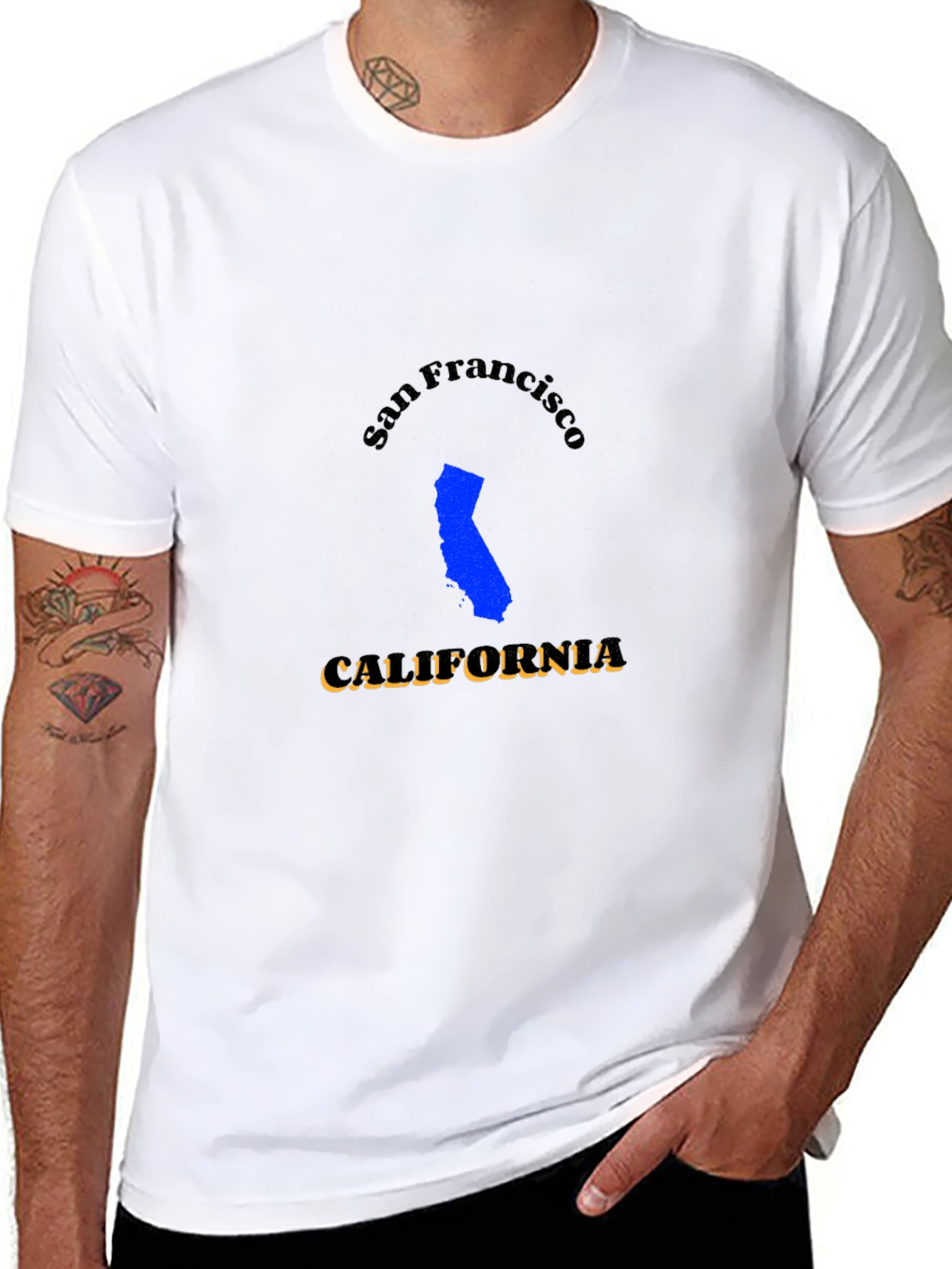 San Francisco California Black T-Shirt