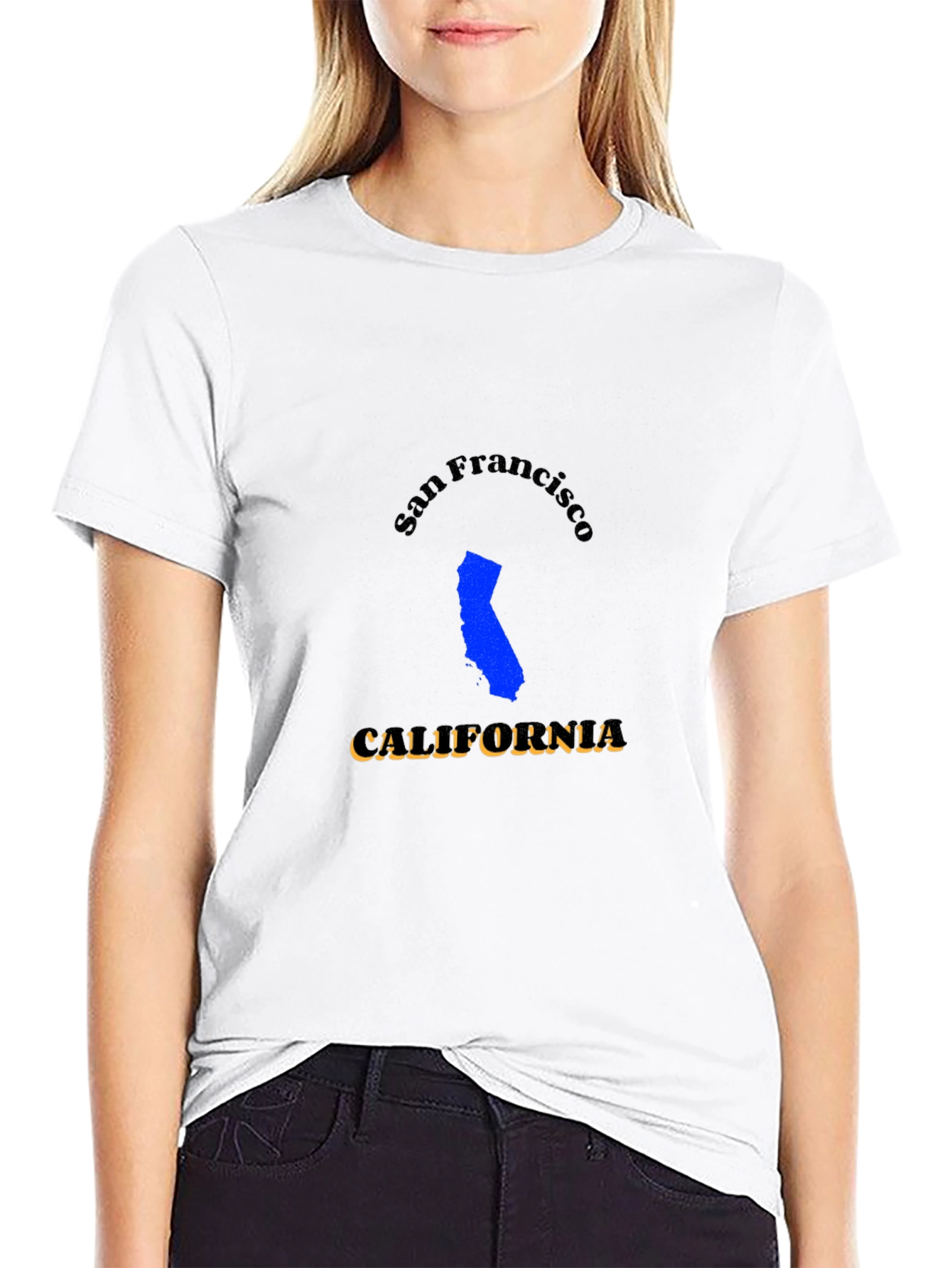 San Francisco California Black T-Shirt