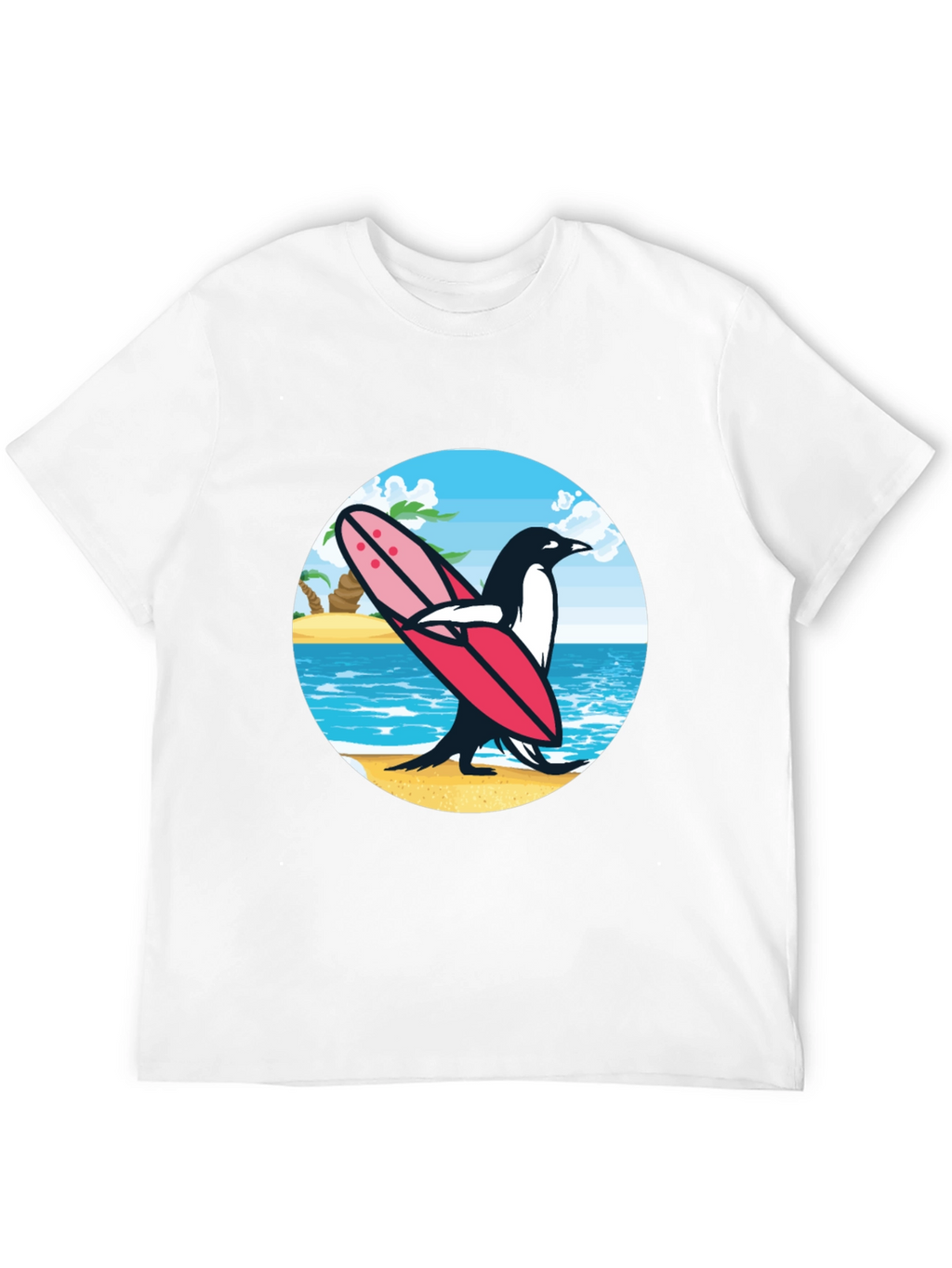 Surfing Penguin Graphic Tee