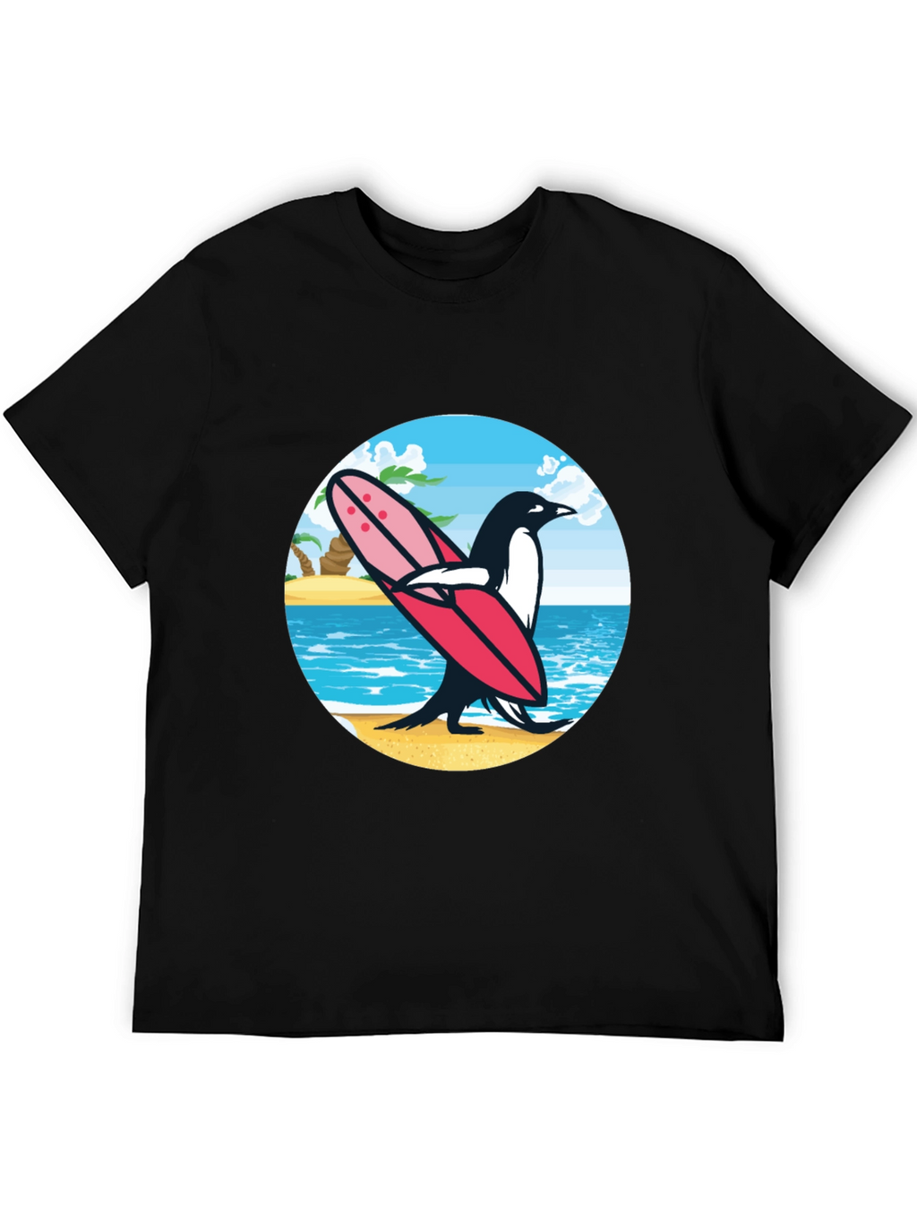 Surfing Penguin Graphic Tee