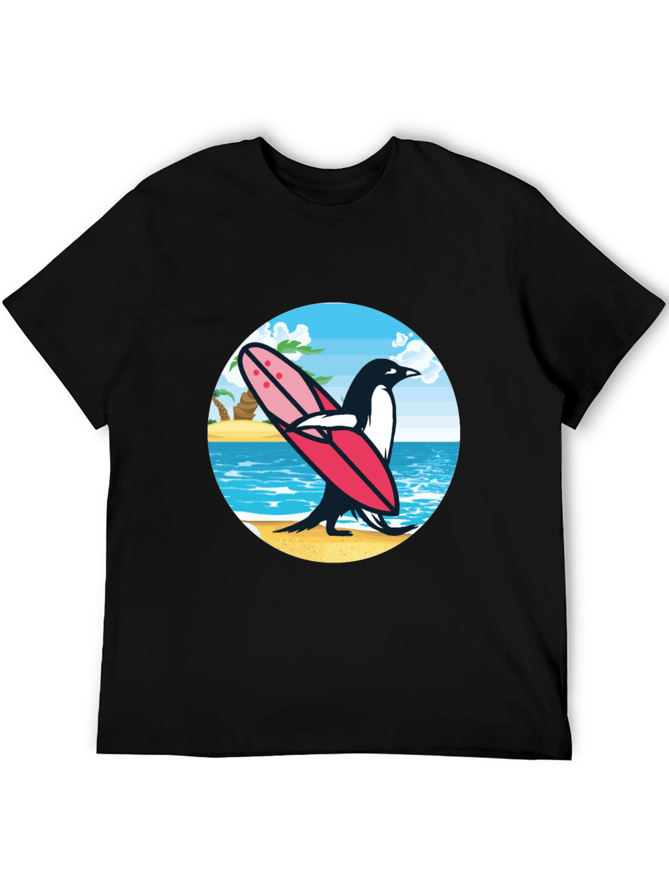 Surfing Penguin Graphic Tee