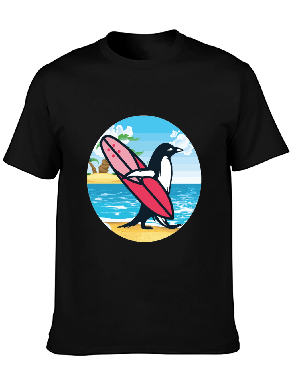 Surfing Penguin Graphic Tee