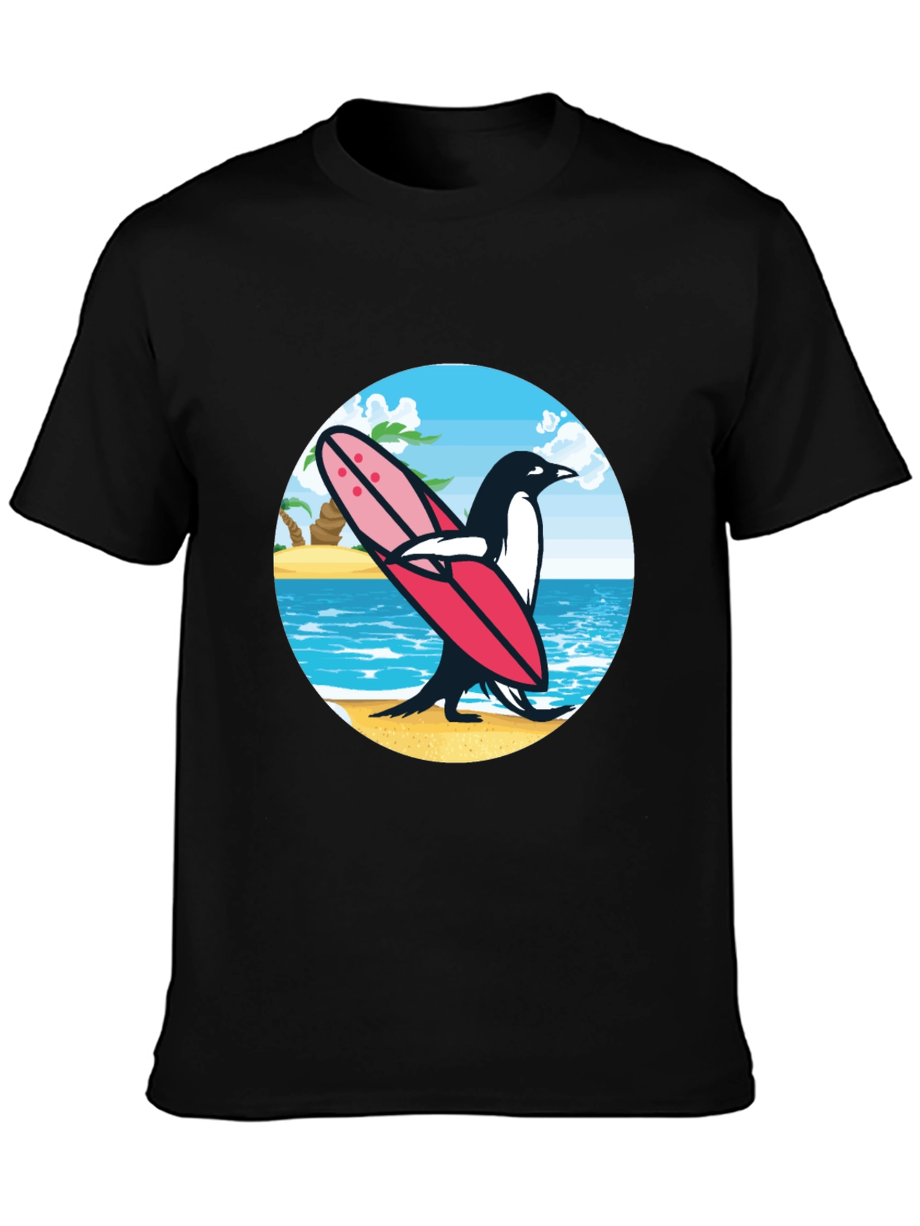 Surfing Penguin Graphic Tee