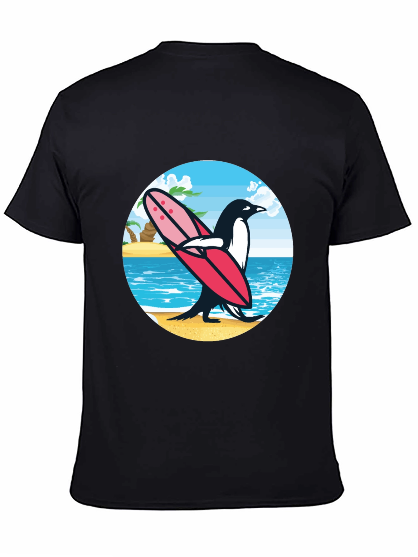 Surfing Penguin Graphic Tee