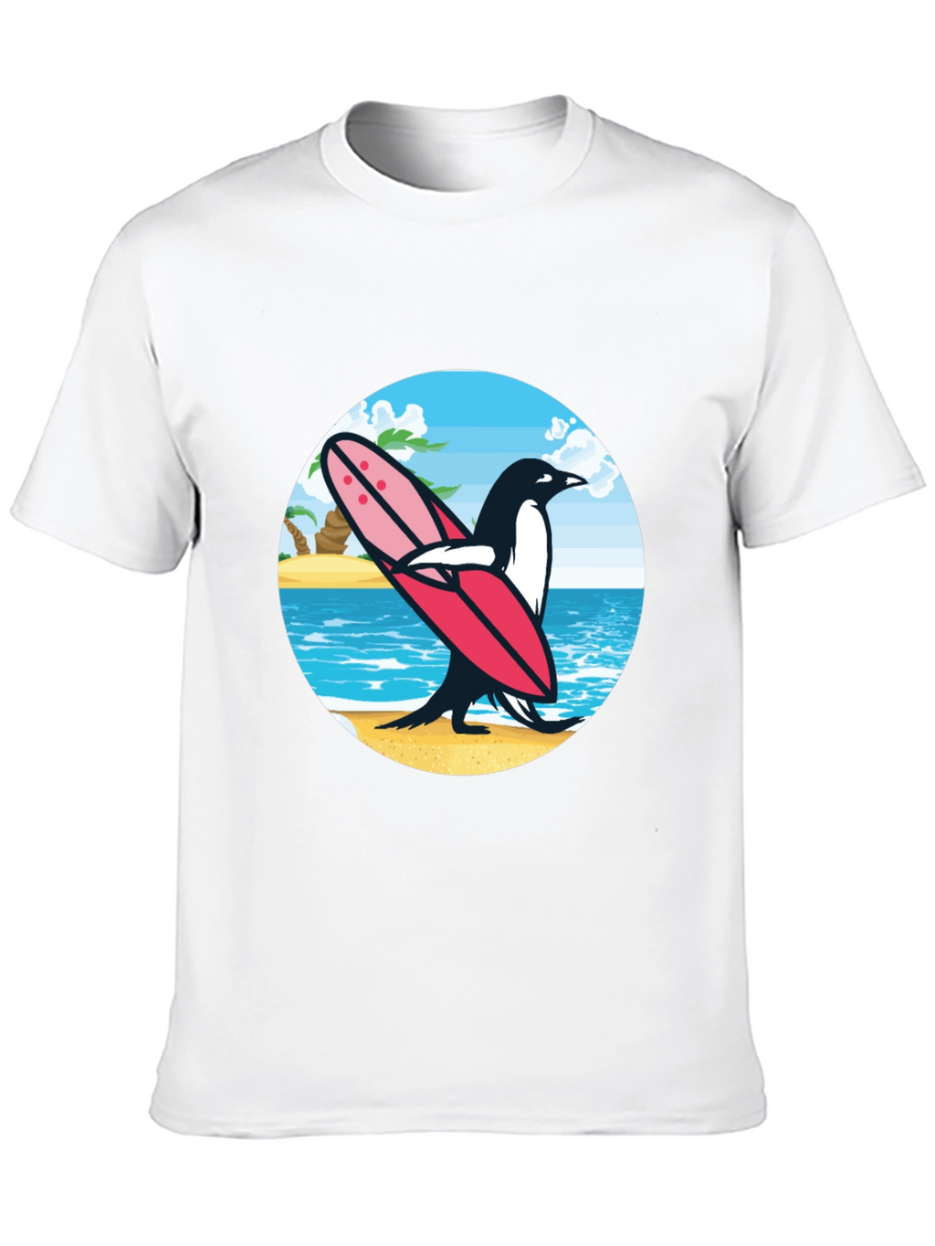 Surfing Penguin Graphic Tee