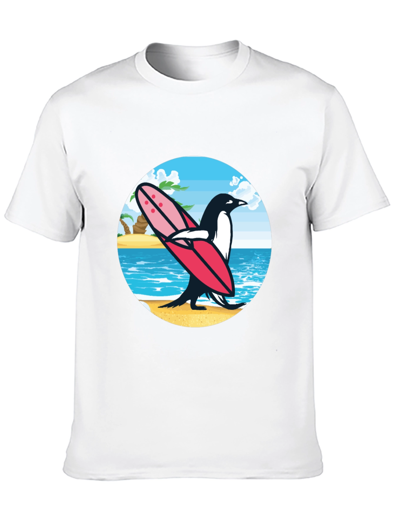 Surfing Penguin Graphic Tee